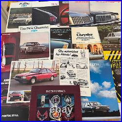 HUGE Vintage Car Brochure Catalog Press Kit Automobile Advertising Lot 125+