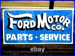 Hand Painted FORD MOTOR Co. Car Truck Auto Parts Service Dealership Hotrod Sign