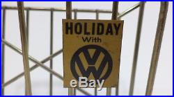 Holiday With Volkswagen Dealership Letter Sorter Napkin Holder VW Vintage Promo