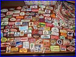 Huge LOT 363 vintage patches Farm Agriculture Automotive Seed Car Beer Railroad