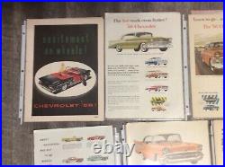 Huge lot 90 VTG Chevrolet car print ads 1930-1961 rare lot