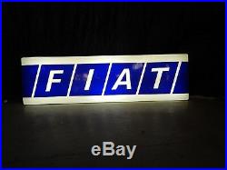 Insegna Luminosa Vintage Neon Fiat Old Sign Garage