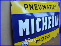 Insegna Michelin Pneumatici Moto old sign vintage Moto Guzzi Gilera Bianchi