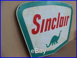 Insegna Sinclair oils olio lubrificante old sign vintage per Fiat Lancia Alfa