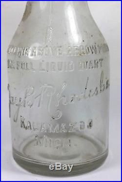 Jay B Rhodes Kalamazoo Mich. Vintage Automobile Oil Bottle with Correct Spout