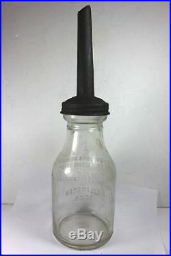 Jay B Rhodes Kalamazoo Mich. Vintage Automobile Oil Bottle with Correct Spout