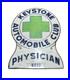 KEYSTONE-AUTOMOBILE-CLUB-PHYSICIAN-Old-Porcelain-Auto-Truck-Badge-Sign-Emblem-Ad-01-xrsl