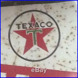 L@@K Vintage Texaco Marfak Lubrication Porcelain Sign Bar Man Cave Auto Car Fun