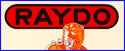 LINEN- ORIGINAL Vintage Advertising Poster RAYDO Automobile CAR Brakes ITALY