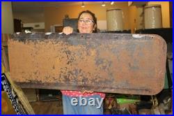 Large 48 Vintage c. 1960 Auto-Lite Dealer Ford Batteries Spark Plugs Metal Sign