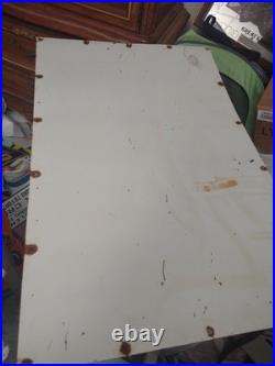 Large Huge Vintage Chevrolet Ok Used Cars Automobile 3ft Porcelain Metal Sign