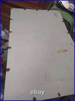 Large Huge Vintage Chevrolet Ok Used Cars Automobile 3ft Porcelain Metal Sign