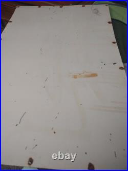 Large Huge Vintage Chevrolet Ok Used Cars Automobile 3ft Porcelain Metal Sign