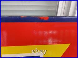 Large Rare Vintage Porcelain Metal Bowtie Chevrolet Sign Auto Truck Car Dealer