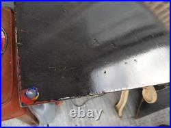 Large Rare Vintage Porcelain Metal Bowtie Chevrolet Sign Auto Truck Car Dealer