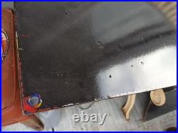 Large Rare Vintage Porcelain Metal Bowtie Chevrolet Sign Auto Truck Car Dealer