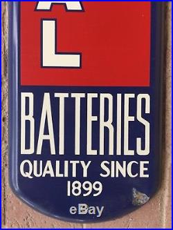Large Universal Batteries Thermometer Vintage 1950s Car Automotive Advertising