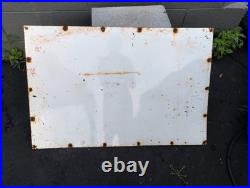 Large Vintage Chevrolet Ok Used Cars Automobile 36 Porcelain Metal Sign