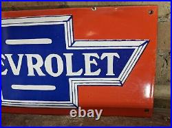 Large Vintage Dealership Car Dealer Metal Porcelain Sign 20 X 9