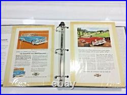 Lot of 100 Vintage Auto Magazine Ads 1950s-1960s Ford Chevy Pontiac Olds Buick 1