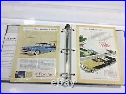 Lot of 100 Vintage Auto Magazine Ads 1950s-1960s Ford Chevy Pontiac Olds Buick 1