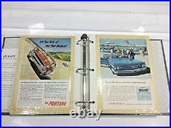 Lot of 100 Vintage Auto Magazine Ads 1950s-1960s Ford Chevy Pontiac Olds Buick 1