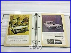 Lot of 100 Vintage Auto Magazine Ads 1950s-1960s Ford Chevy Pontiac Olds Buick 1