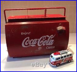 Metal Coca Cola Coke Drinks Cooler 1950's CLASSIC CAR VW Split screen Vintage