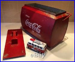 Metal Coca Cola Coke Drinks Cooler 1950's CLASSIC CAR VW Split screen Vintage