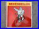 Michelin-cycle-tyre-Vintage-sign-Automobilia-double-sided-flange-sign-velo-01-up