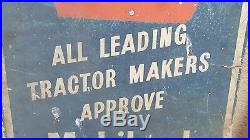 Mobiloil Mobiland sign. Vintage sign. NTO enamel sign. Esso. BP. Castrol. Tractor