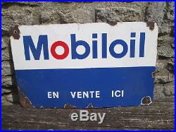 Mobiloil sign. Vintage sign. BP. Shell. Esso. Enamel sign