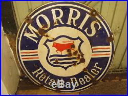 Morris retail dealer enamel sign. Vintage sign. Showroom sign. Austin. Ford. BMC