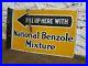 National-Benzole-Mixture-Double-Sided-Enamel-Sign-Vintage-Automobilia-Garage-01-akv