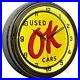 OK-Used-Cars-Vintage-Style-Sign-Neon-Advertising-Clock-16-Yellow-01-ilgy