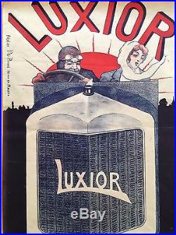 Original Rare 1910/1912 Luxior Automobile Advertising Poster