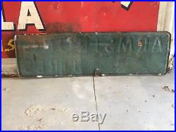 ORIGINAL VinTagE ARMSTRONG TIRE RHINO Sign Gas Oil Station OLD Car Truck PATINA