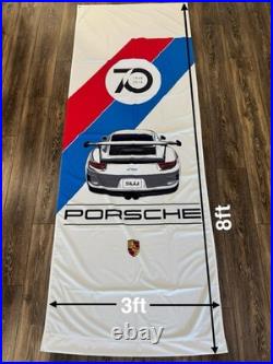 Official German Vintage Porsche Banner Porsche Flag GT3 911 Racing