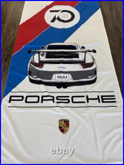Official German Vintage Porsche Banner Porsche Flag GT3 911 Racing