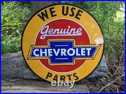 Old Vintage Car Parts Truck Suv Porcelain Advertising Sign 12