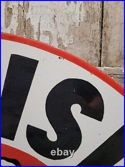 Old Vintage Carlise Tires Porcelain Sign 30 Auto Dealer Automotive Parts Supply