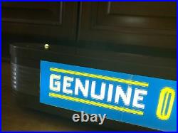 Oldsmobile Genuine Parts Lighted Sign Dealership Vintage Signs