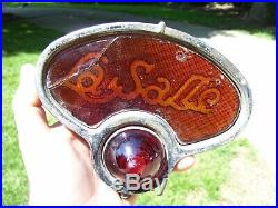 Original 1920s 30s LaSALLE automobile Tail light lens GM cadillac lamp vintage