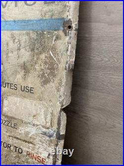 Original 1970's Vintage Metal Sign Jenny Car Wash. 75 Self Service Gas Auto