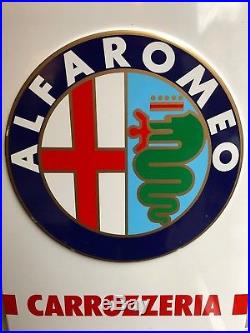 Original ALFA ROMEO Sign 1980s Vintage Service Dealership garage RARE genuine