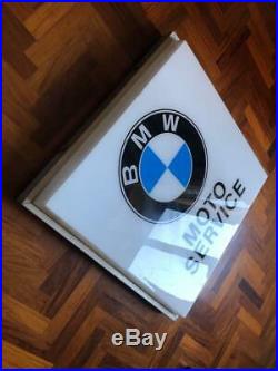 Original BMW NEON lighted Sign Service Vintage 1960s NOS Dealer MotorBike Moto