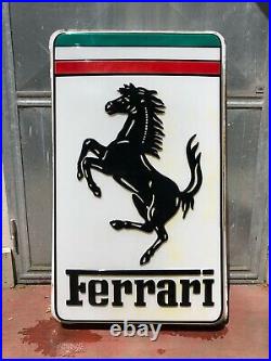 Original FERRARI Sign Service Vintage 1980's Dealership Workshop GTO F40 F50 250