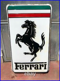 Original FERRARI Sign Service Vintage 1980's Dealership Workshop GTO F40 F50 250