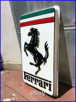 Original FERRARI Sign Service Vintage 1980's Dealership Workshop GTO F40 F50 250