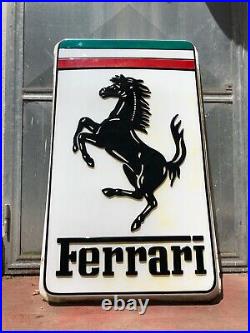 Original FERRARI Sign Service Vintage 1980's Dealership Workshop GTO F40 F50 250